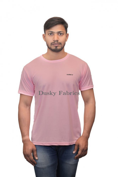 Mens Pink Cross Neck T-shirts
