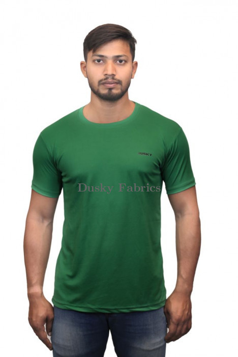 Mens Green Cross Neck T-shirts