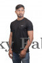Mens Black Cross Neck T-shirts