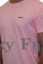Mens Pink Cross Neck T-shirts