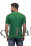 Mens Green Cross Neck T-shirts