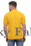 Mens Mustard Polo Neck Polycotton T-shirts
