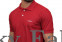 Mens Red Polo Neck Polycotton T-shirts