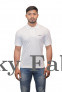 Mens White Polo Neck Polycotton T-shirts